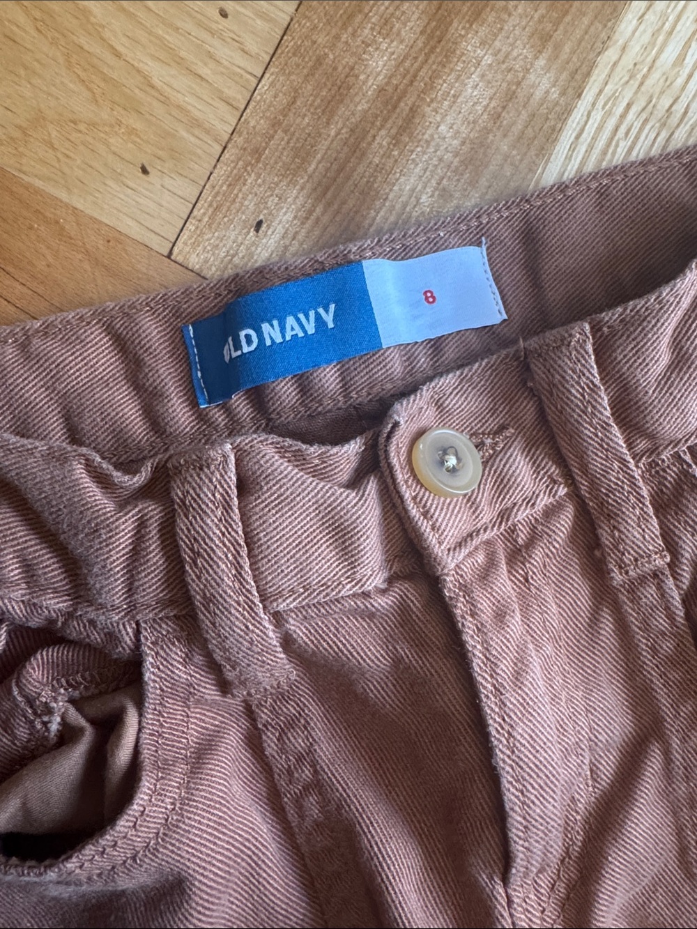 Old Navy Kids Copper Brown Cargo Pants - Picture 3 of 4
